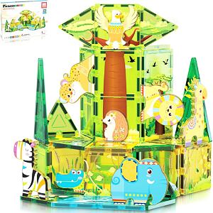 Picasso Stavebnica Safari Set s 8 zvieratami