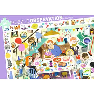 DJECO Vyhledávací puzzle Narozeninová party - 53 pcs
