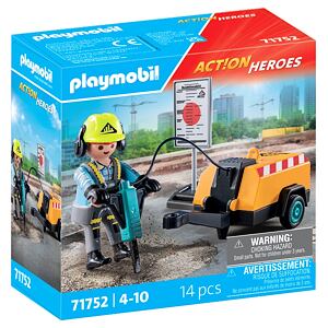 Playmobil Stavebný robotník so zbíjačkou