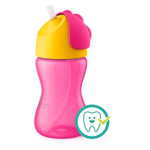 AVENT Hrnček s ohybnou slamkou 300 ml Bendy dievča