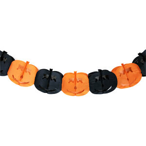 Girlanda papírová Halloween dýně 4 m