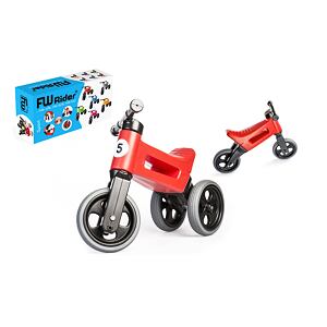 Odrážadlo FUNNY WHEELS Rider Sport 2v1 červené v krabici