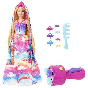Mattel Barbie Princezná s farebnými vlasmi, herný set
