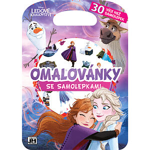 JIRI MODELS Omaľovánky so samolepkami/ Ľadové kráľovstvo