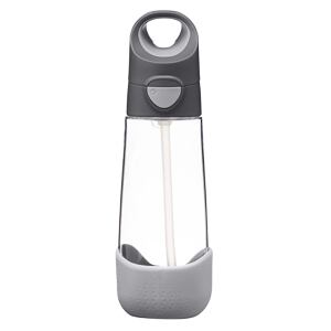 b.box Lahev na pití s brčkem 600 ml - graphite