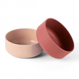 Dantoy Tiny Bio misky Nude/Red 2ks 0m+