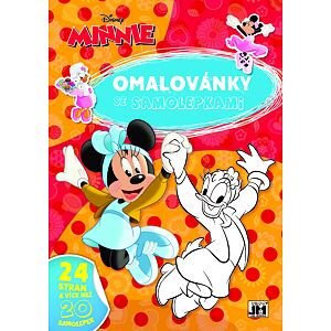 Jiri Models Omalovánky A4 se samolepkami Minnie