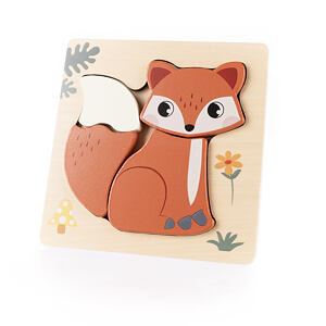 Zopa Dřevěné puzzle malé Fox