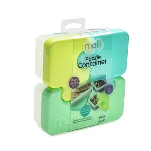 Melii Olovrantový box Puzzle 850 ml - zelený, limetkový, modrý