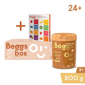 Beggs 4 batoľacie mlieko 2,4 kg (3x800 g), box+ pexeso