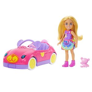 Mattel Barbie Chelsea a medvídkové autíčko