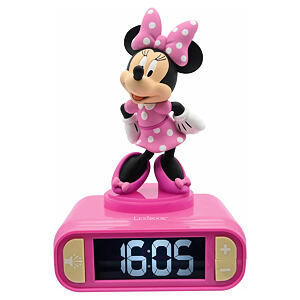 Lexibook Budík s nočním 3D světlem Myška Minnie