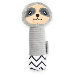 Dětská pískací plyšová hračka s kousátkem New Baby Sloth