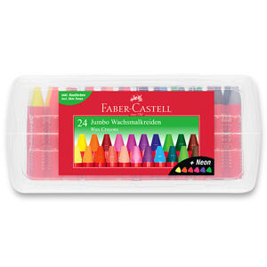 FABER-CASTELL Voskovky trojhranné Jumbo 24 farieb