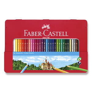 FABER-CASTELL Pastelky 36 barev v plechové krabičce