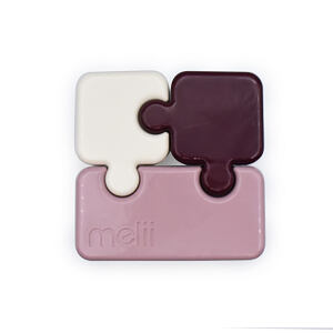 Melii Svačinový box Puzzle 850 ml - Luxe růžový