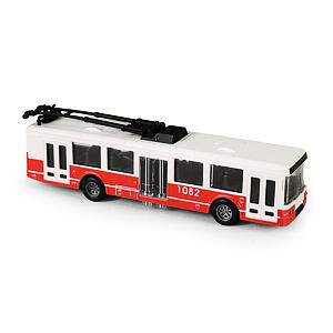 Rappa Trolejbus MHD červený 16 cm