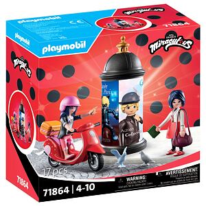 Playmobil Čarovná Lienka a Čierny kocúr: Marinettin skúter
