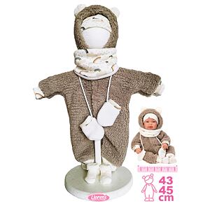 Llorens M844-011 Obleček pro panenku miminko NEW BORN velikosti 43-45 cm