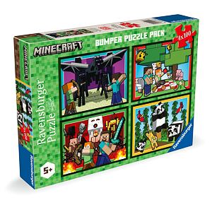 Puzzle Ravensburger Minecraft 4x100 piese