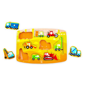 Hape Puzzle na desce - Stavaři