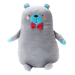 innoGIO Plyšový polštářek velký Bear šedý