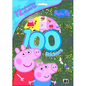 Jiri Models 100 samolepiek s omaľ. listy Prasiatko Peppa