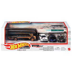 Hot Wheels Prémiový angličák s týmovým tahačem 3ks, více druhů