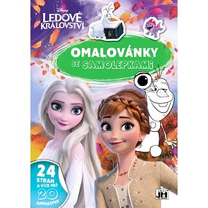 Jiri Models Omaľovánky so samolepkami Ľadové kráľovstvo