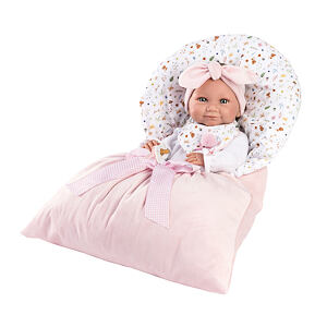 Llorens 73901 NEW BORN HOLČIČKA - realistická bábika bábätko s celovinylovým telom - 40 cm