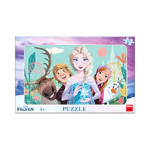 Dino Frozen: Rodina Deskové puzzle 15 dílků