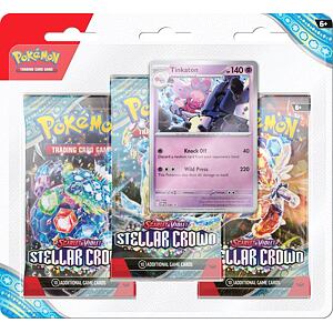 Pokémon TCG: SV07 Stellar Crown - 3 Blister Booster