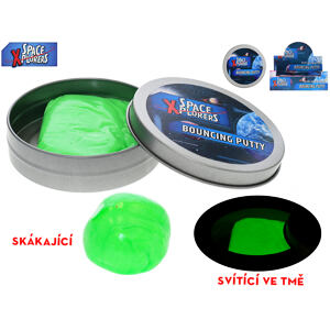 Mikro Space Xplorers hmota 40g skákací a ve tmě svítící 3 barvy