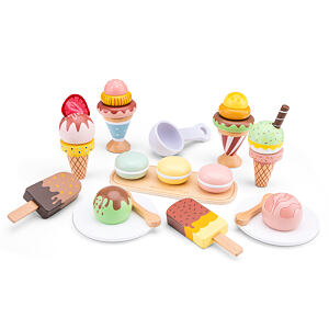 New Classic Toys Sada dřevěných mražených sladkostí - 25 ks