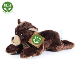 Rappa Plyšový medvěd ležící 18 cm ECO-FRIENDLY