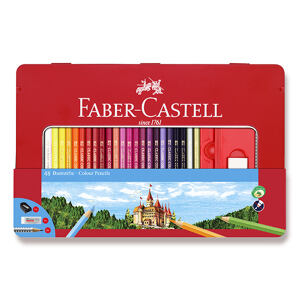 FABER-CASTELL Pastelky 48 barev + příslušenství