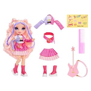 Rainbow High Junior Fashion panenka v rockové kapele - Bella