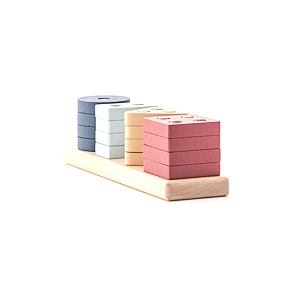 Cubika Pastel řídíme tvary V - dřevěná skládačka 17 dílů