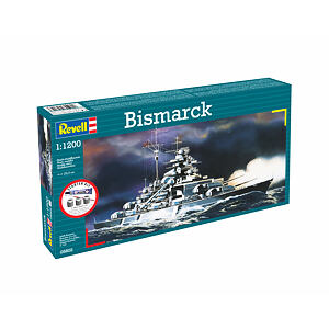 Revell Starter Kit loď 75802 - Bismarck (1:1200)