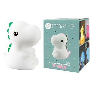 Mary's LED Silikónová nočná lampička RGB T-REX