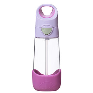 b.box Lahev na pití s brčkem 450 ml - sugar plum
