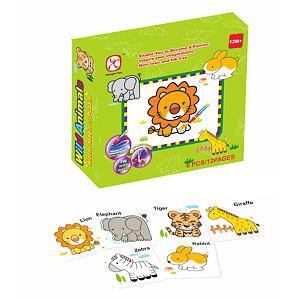 Mac Toys Vybarvovací puzzle zvířata