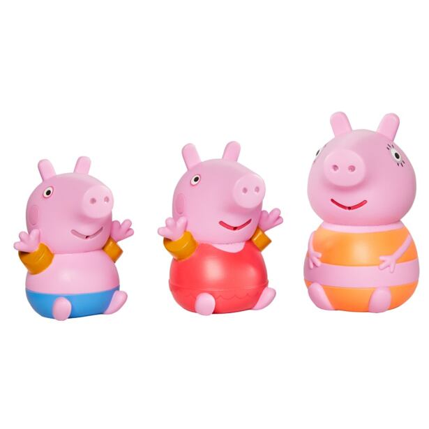 TOOMIES - Prasiatko Peppa Pig, mamička a Tom - striekajúce hračky do vody