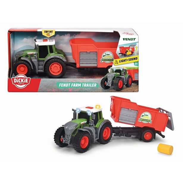 Dickie Traktor Fendt s přívěsem 26cm