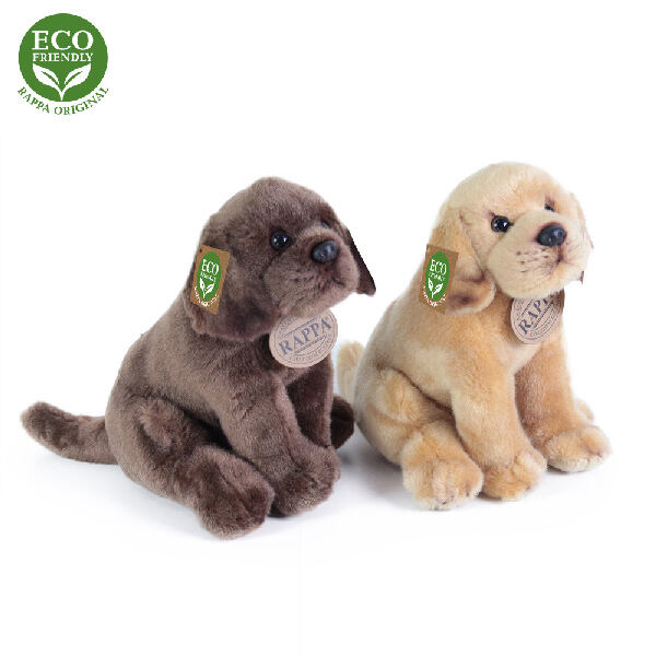 Rappa Plyšový pes labrador sedící 20 cm, 2 druhy