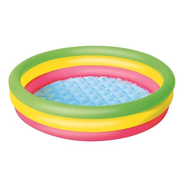 Bestway Nafukovací bazénik ružovo-žlto-zelený, priemer 105 cm