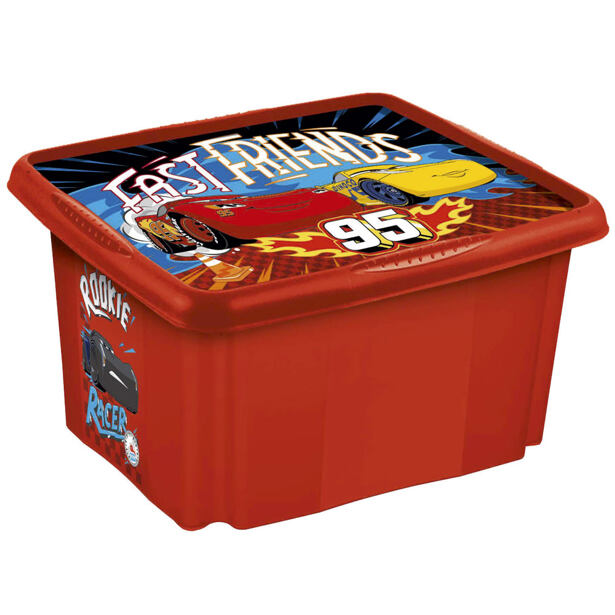 Úložný box s vekom veľký Cars 45l