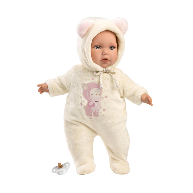 Llorens BABY JULIA - realistická bábika bábätko s mäkkým látkovým telom - 42 cm