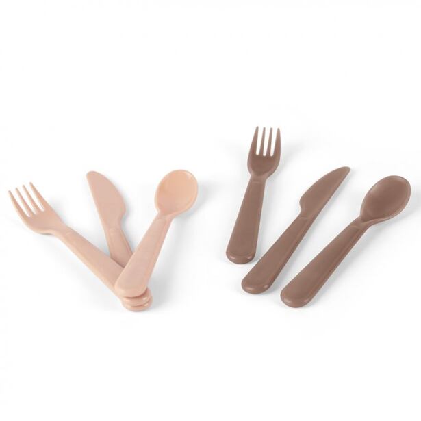 Dantoy Tiny Bio příbory Nude/Mocca 2ks 0m+