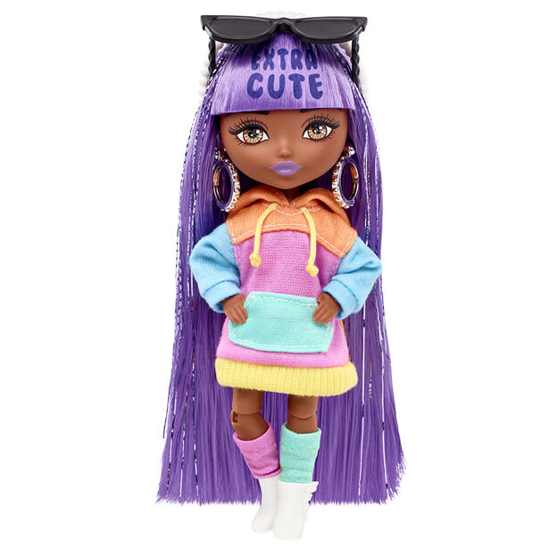 Mattel Barbie Extra Mini bábika s levanduľovými vlasmi